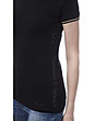 Дамска памучна тениска в черно с надпис Emma-3 снимка
