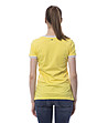 Дамска памучна тениска в жълто с надпис Emma-1 снимка