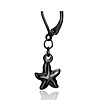 Дамски черни висящи обеци Starfish-2 снимка