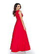 Дълга рокля Sarra в червен нюанс-1 снимка