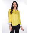 Жълта дамска памучна риза Eileen-2 снимка