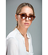 Дамски слънчеви очила в кафяв нюанс-0 снимка