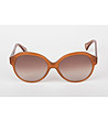 Дамски слънчеви очила в кафяв нюанс-2 снимка