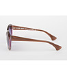 Дамски слънчеви очила в кафяво и розово-2 снимка