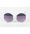 Ефектни дамски слънчеви очила в синьо-лилави нюанси-1 снимка