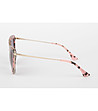 Слънчеви очила в розово и черно тип котешко око-2 снимка