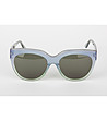Дамски слънчеви очила в син и светлозелен нюанс-2 снимка