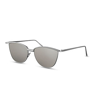 Дамски слънчеви очила в сребристо и сиво снимка