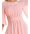 Ефирна рокля в розов нюанс Mevita-4 снимка