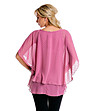 Розова двупластова дамска блуза Sofie-1 снимка