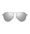 Unisex сребристи слънчеви очила тип авиатор-1 снимка