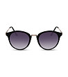 Черни дамски слънчеви очила със златисти елементи-1 снимка