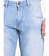 Мъжки памучни къси дънки Conner в бледосиньо-2 снимка
