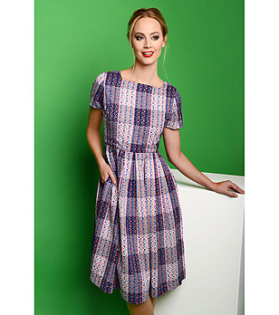 Многоцветна памучна рокля Hadley снимка