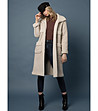 Дамско палто в цвят крем Belinda-0 снимка