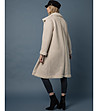 Дамско палто в цвят крем Belinda-1 снимка