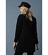 Черно късо дамско палто Silor-1 снимка
