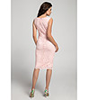 Розова дантелена рокля без ръкави Emilia-1 снимка