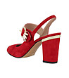 Червени дамски велурени обувки Marcia-2 снимка
