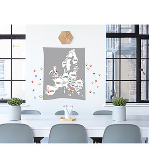 Декоративен стикер за стена Carte Europe снимка