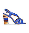 Сини дамски сандали от естествена кожа Tonina-0 снимка