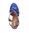 Сини дамски сандали от естествена кожа Tonina-1 снимка