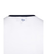 Мъжка памучна тениска в бяло и тъмносиньо Oliver-3 снимка