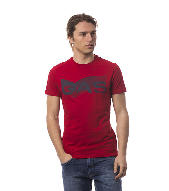 Памучна червена мъжка тениска Erik снимка