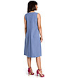 Синя рокля без ръкави Adela-1 снимка