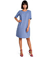 Синя рокля с джобове Tonina-0 снимка