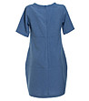 Синя рокля с джобове Tonina -3 снимка