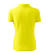 Жълта дамска тениска с яка Lara с памук-1 снимка