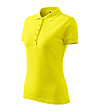 Жълта дамска тениска с яка Lara с памук-2 снимка