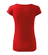 Дамска памучна тениска в червено Alena-1 снимка