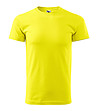 Памучна мъжка тениска в цвят лимон Zik-0 снимка