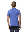 Синя памучна мъжка тениска с щампа Marc-1 снимка