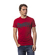 Памучна червена мъжка тениска Erik-0 снимка