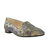 Многоцветни кожени дамски обувки с флорални мотиви Betty-3 снимка