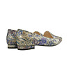 Многоцветни кожени дамски обувки с флорални мотиви Betty-4 снимка