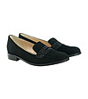 Велурени дамски обувки в черно Evana-2 снимка