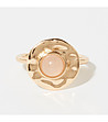 Златист дамски пръстен с розов кварц Coleidone -0 снимка