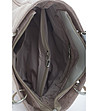 Дамска кожена чанта с лъскав ефект Morgan-4 снимка