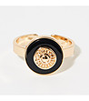 Дамски пръстен в златисто и черно Jade-0 снимка