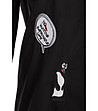 Черна дълга памучна дамска риза Futura-2 снимка