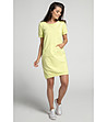 Памучна спортна рокля в цвят лимон Brenda-0 снимка