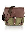 Unisex чанта в зелено и кафяво Sharon-0 снимка
