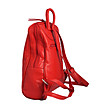 Чанта от естествена кожа в червено Izala-2 снимка