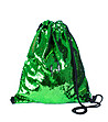 Зелена дамска раница покрита с пайети -0 снимка