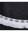 Черна unisex шапка с декоративен кант Angel-2 снимка