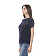 Тъмносиня дамска памучна тениска Aria-2 снимка